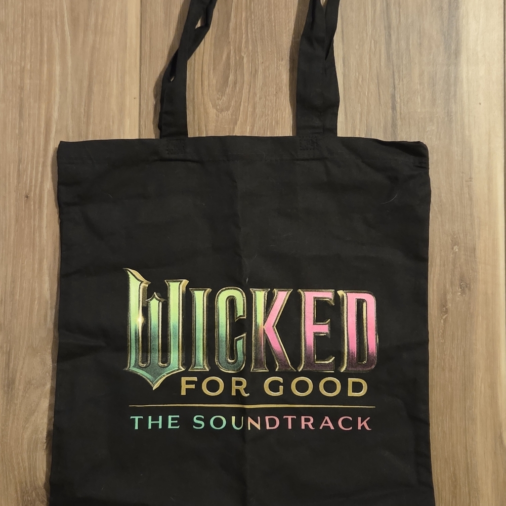 Wicked: For Good Soundtrack Black Tote Bag RARE